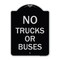 Signmission No Trucks or Buses Heavy-Gauge Aluminum Architectural Sign, 24" H, BS-1824-23557 A-DES-BS-1824-23557 - alternate 1
